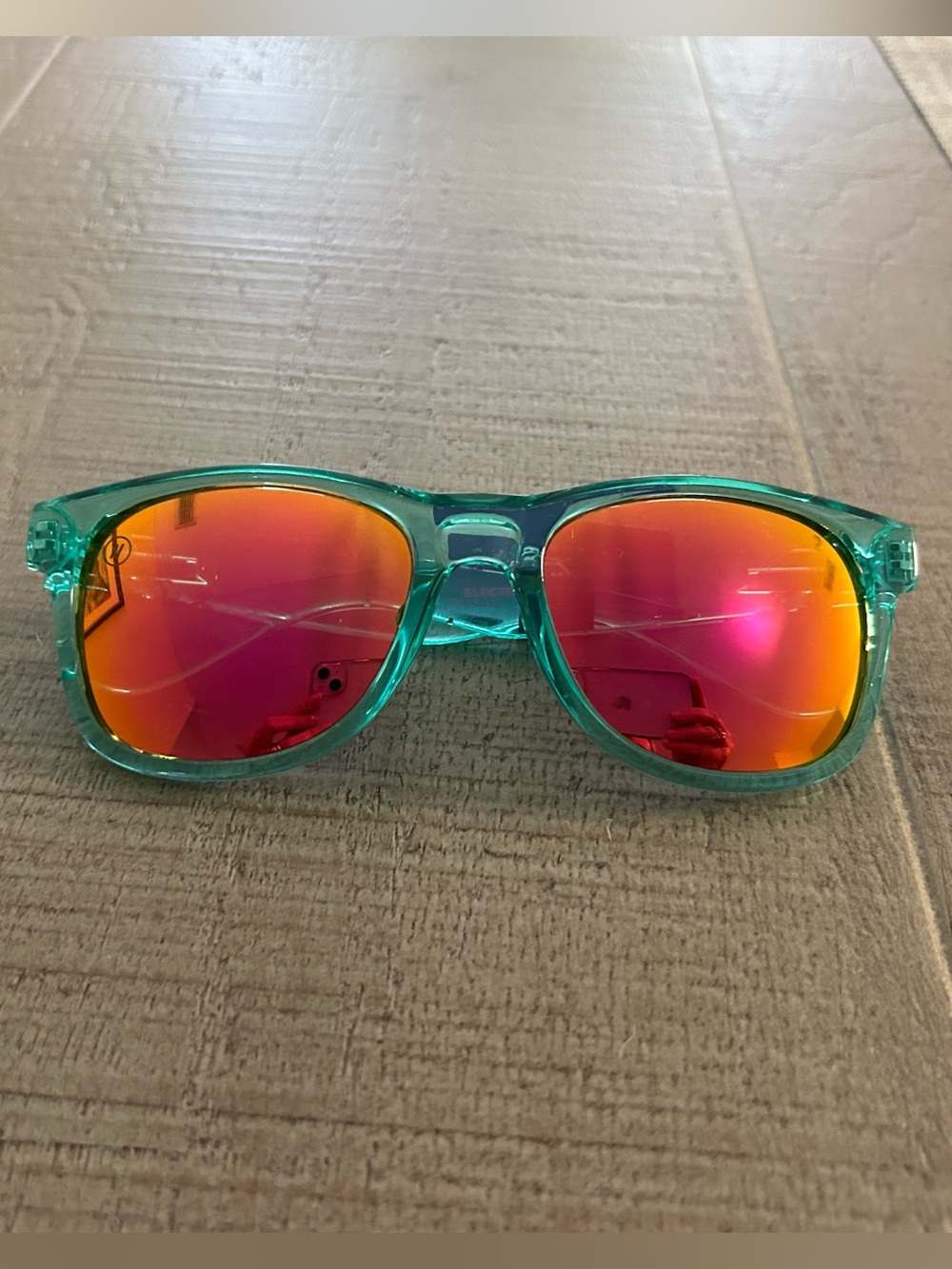 Blenders electric kiss Sunglasses crystal teal pink polarized Mirrored Lenses